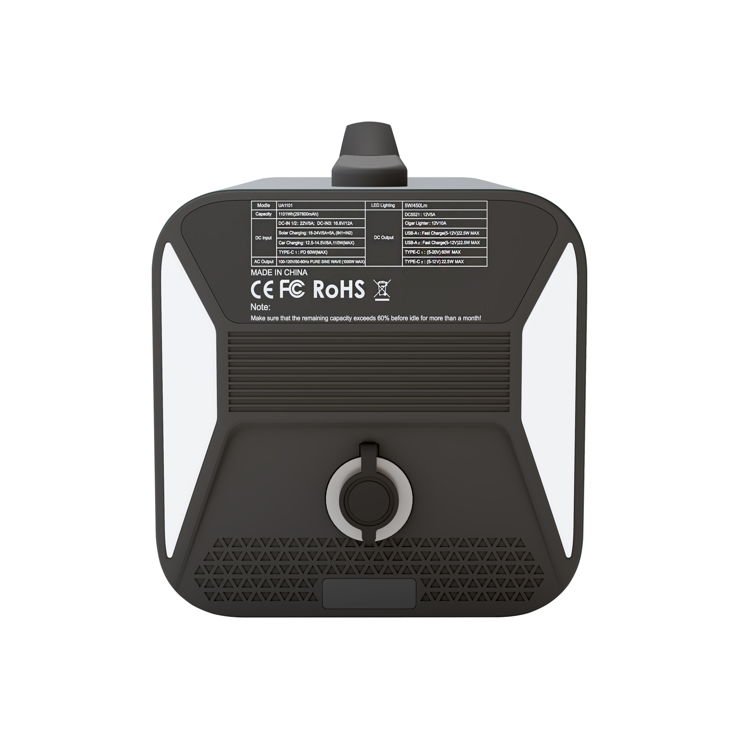 Shinegiant I Avec haute performance I 1000W 1000Wh Camping Portable Power Station