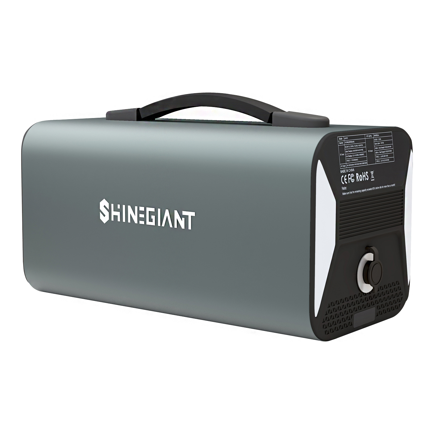 Shinegiant I Avec haute performance I 1000W 1000Wh Camping Portable Power Station