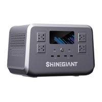 Shinegiant SG500P I Chargement sans fil I Centrale électrique portable avec batterie LiFePO4 500 W 500 Wh